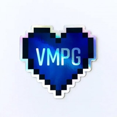 'BLUE4U' Holographic Sticker